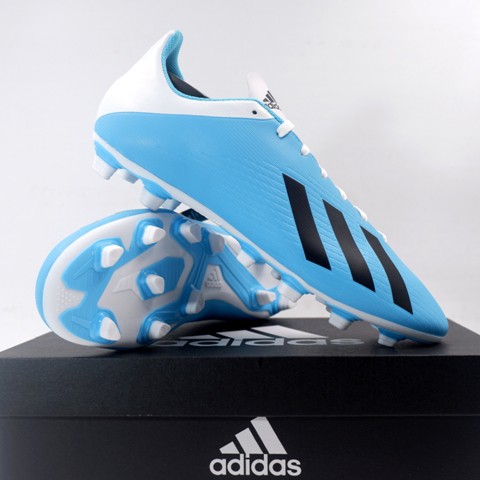 Sepatu Bola Adidas X 19.4 FXG Cyan Black F35378 Original BNIB