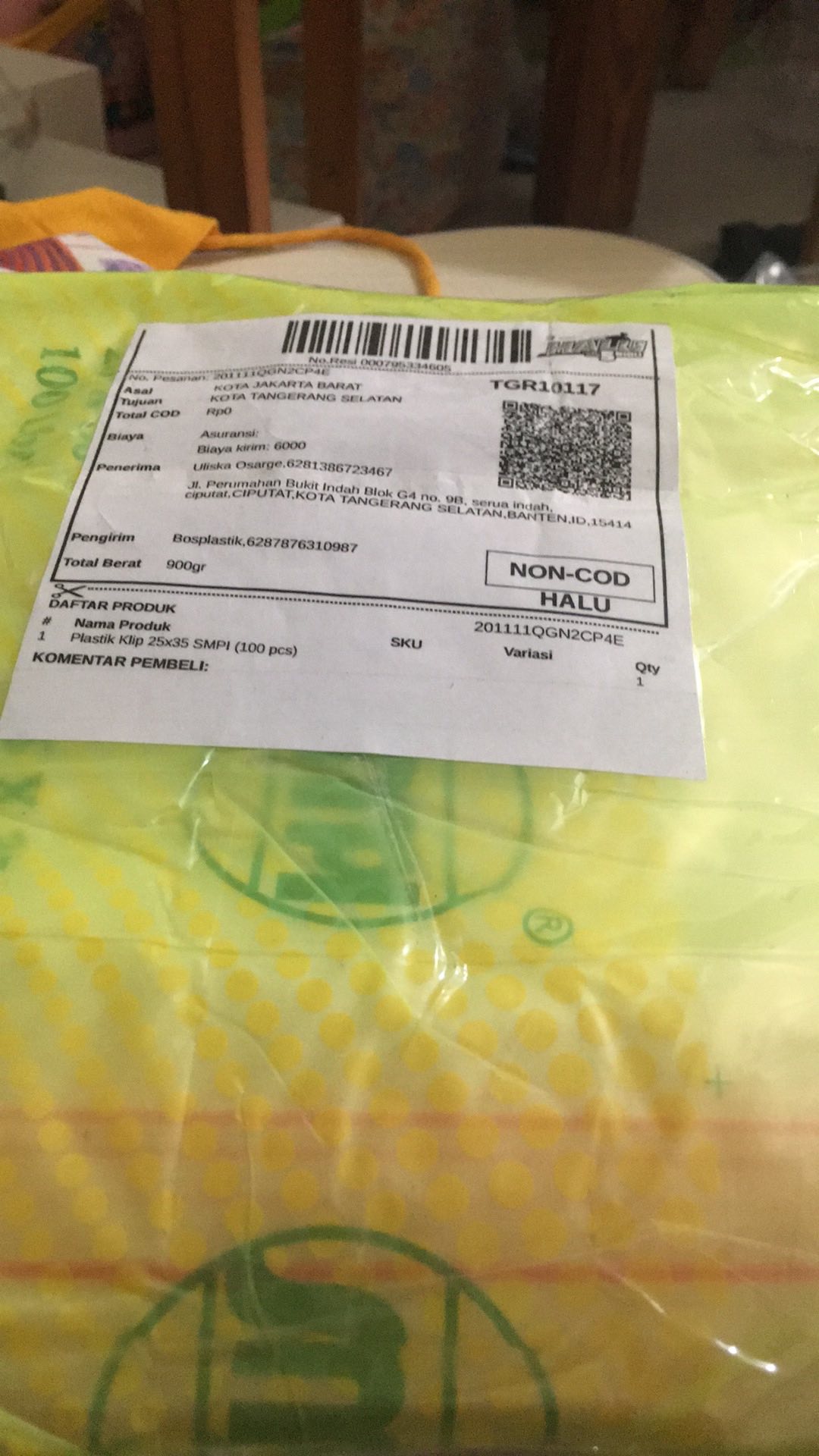 Plastik Klip 25x35 Smpi (100 Pcs)