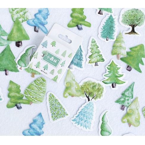 Label Stickers - Pine Forest (45pcs)