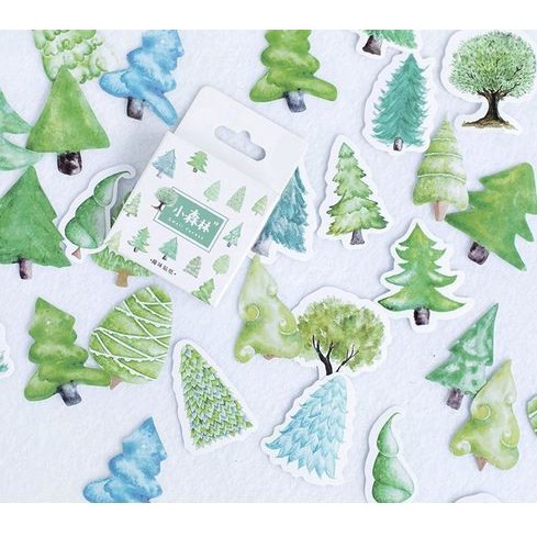 Label Stickers - Pine Forest (45pcs)