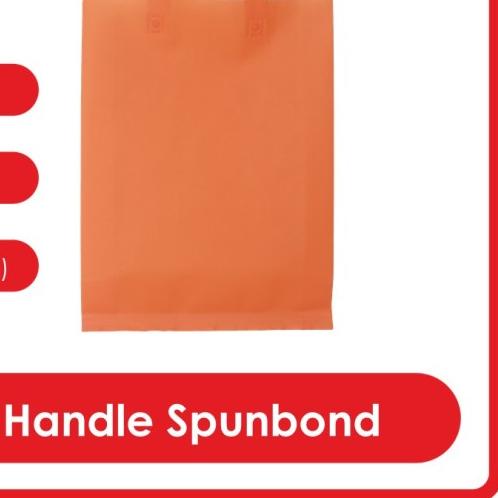 

GOODIE BAG SPUNBOND HANDLE LUSINAN 30x40 / Tas Belanja Polos (Orange)