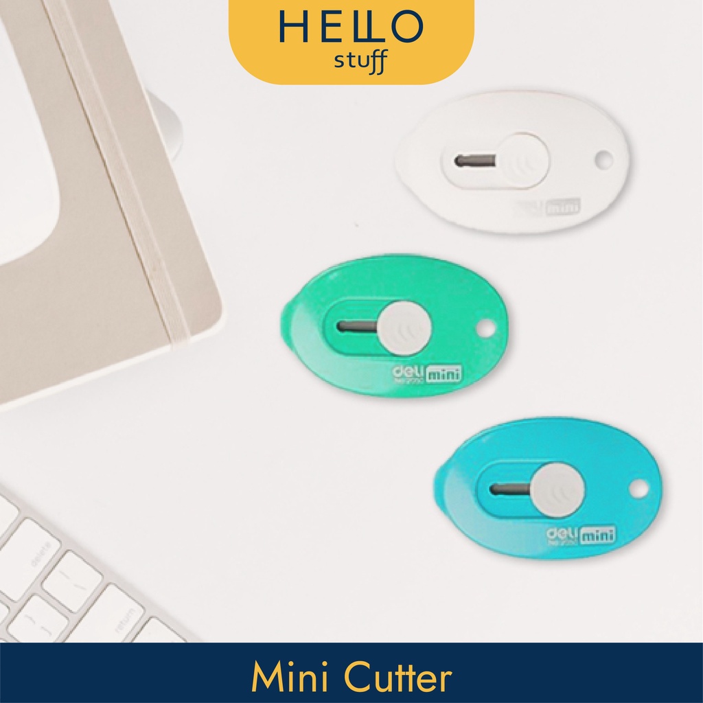 

Hello Stuff Cutter Mini Portable Bentuk Oval/ Pemotong Kertas Mini/ Cute Pocket Mini Cutter