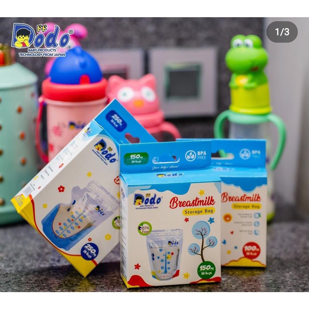 Dodo Breastmilk Storage Bag/Kantong Asi 150ml Isi 30pcs