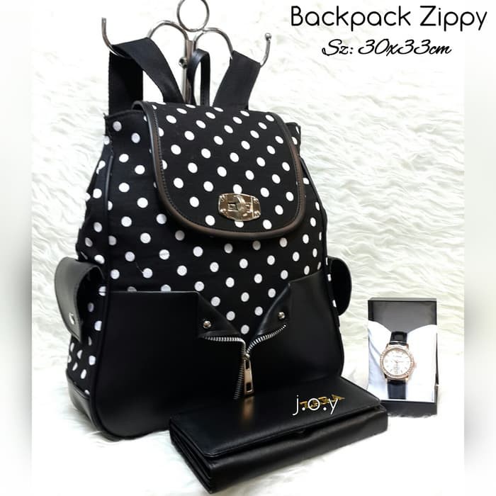 ZS38 Back Pack Anel*O Kecil Tas Gendong Wanita Remaja Cewek Kekinian Design Bobb Compact Cb1524
