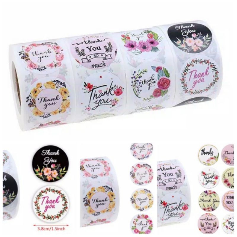 

BIG thank you sticker harga 10buah ukuran 3,8cm
