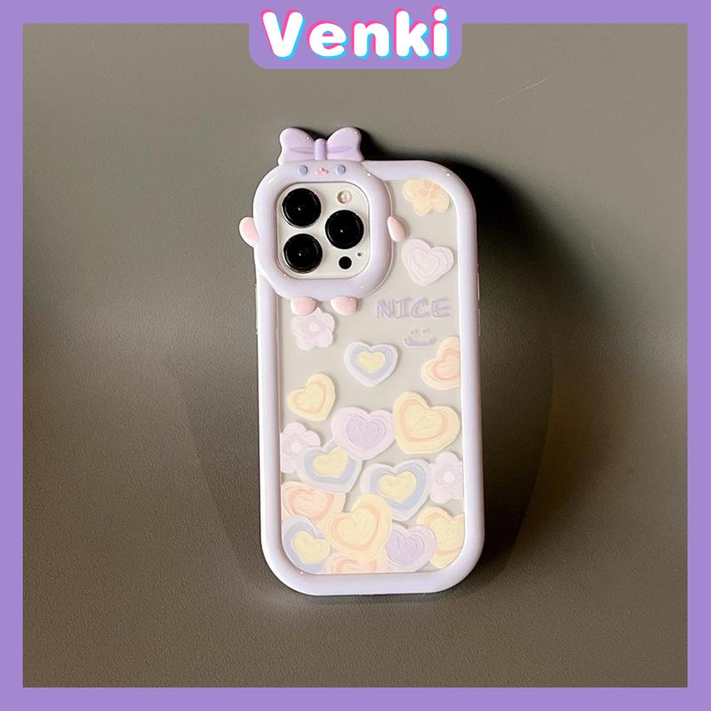 iPhone Case Silicone Soft Case Clear Case Airbag Shockproof Protection Camera Shiny Hand Feel Purple Heart Compatible For iPhone 11 Pro Max 13 Pro Max 12 Pro Max 7Plus xr XS Max