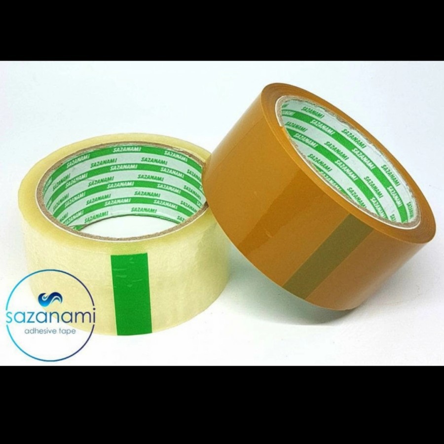

Lakban Bening 2" 45mm x 72 Yard Sazanami Opp Tape