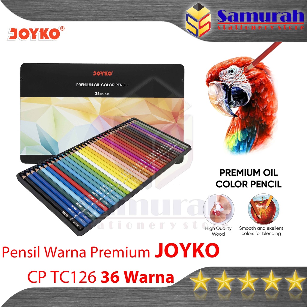 

Pensil Warna Minyak Joyko CP TC126 36 Warna / Premium Oil CP-TC126-36 Colours