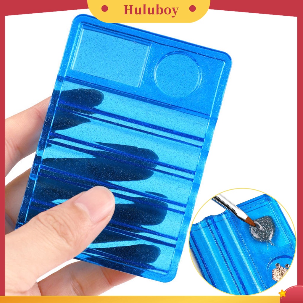 Huluboy Huluboy♡ Holder Pen Brush Nail Art Manicure DIY 7 Slot Ringan Untuk Wanita