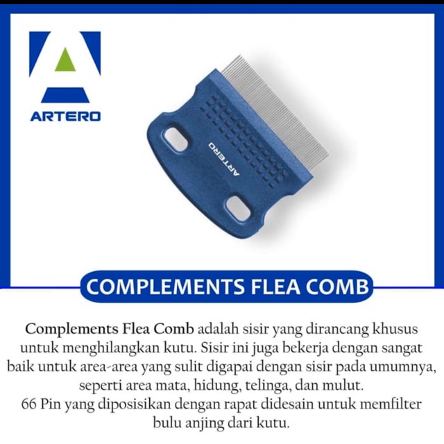 Artero complements flea comb