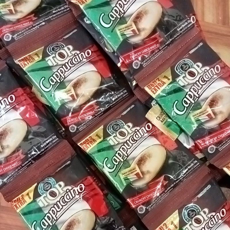 Cappucino Rty Kopi Top Cappuccino 25gr isi 15 sachet ( 1 renceng )