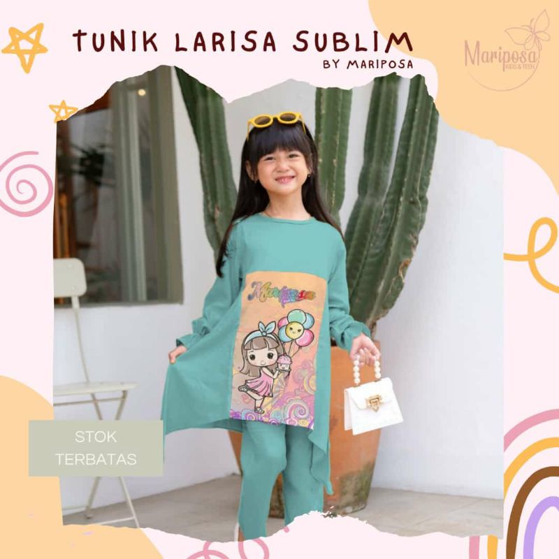 SETELAN TUNIK SUBLIM / SETELAN MARIPOSA / SETELAN TUNIK MARIPOSA / MARIPOSA KIDS