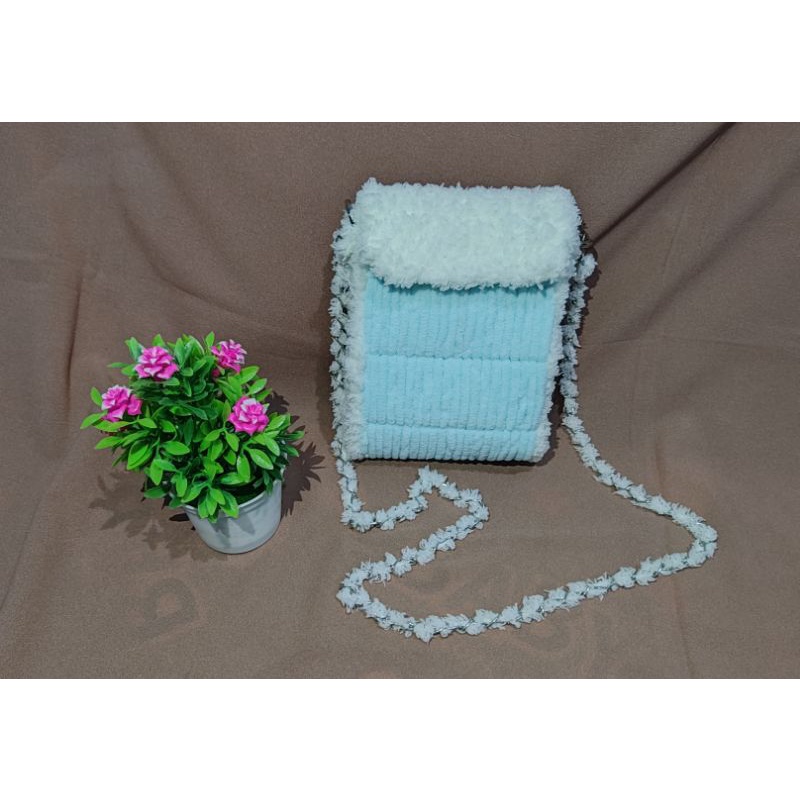 chenille phone bag