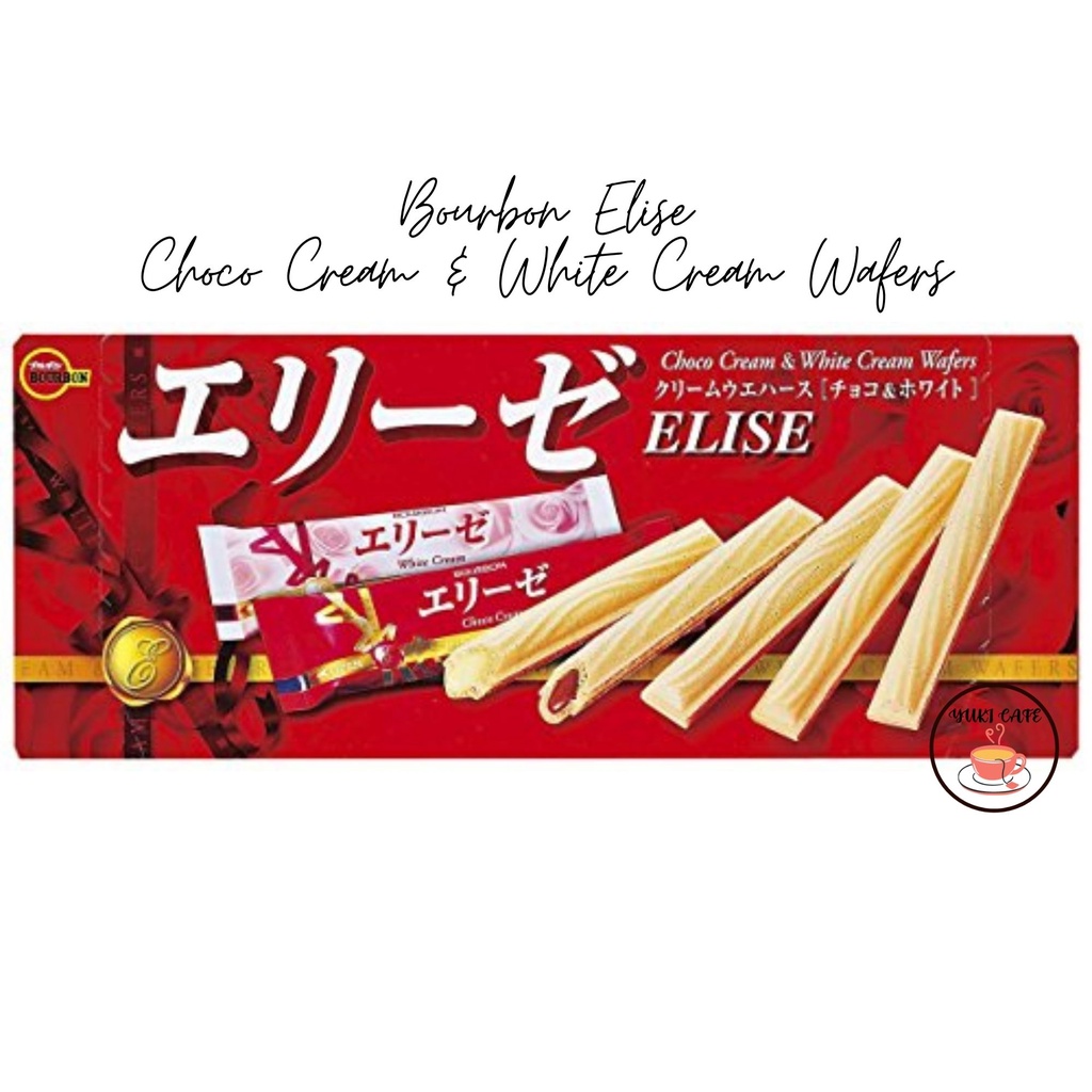 

BISKUIT - BOURBON ELISE CHOCO CREAM & WHITE CREAM WAFERS