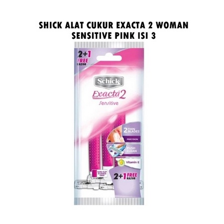 GEND62 SCHICK ALAT CUKUR EXACTA 2 WOMAN SENSITIVE PINK