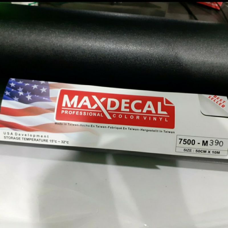 Sticker Stiker Skotlet hitam kasar kulit jeruk Maxdecal Max Decal 7500 M390