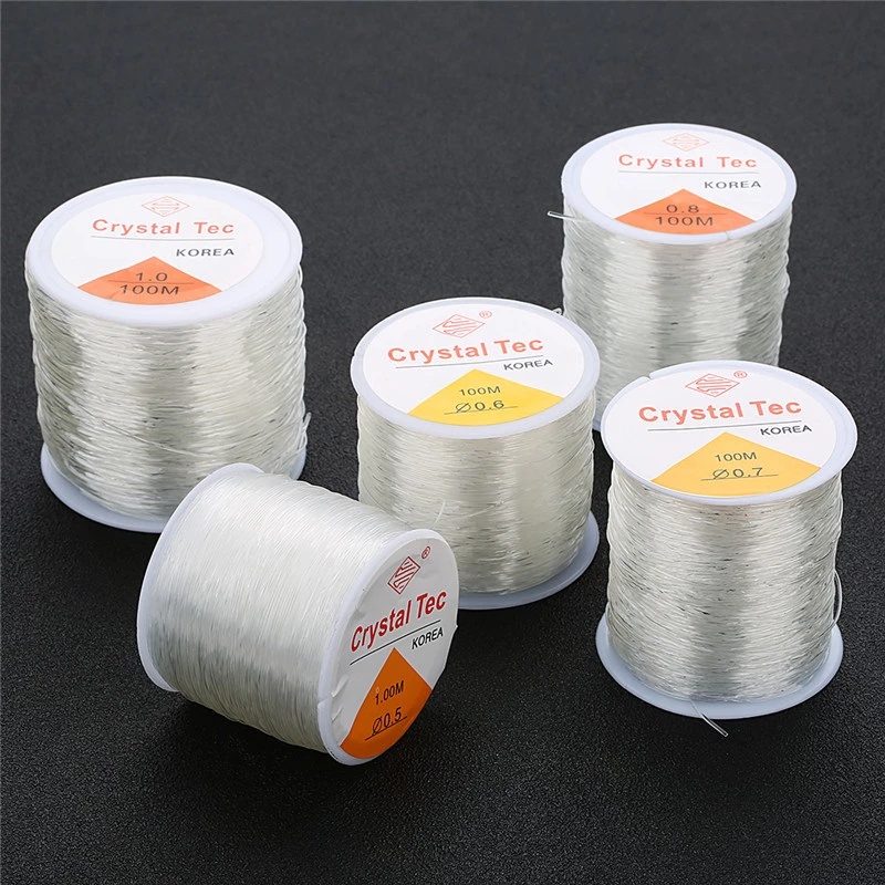 Transparent Elastic Crystal Line Beading Cord String Wire Thread / Elastic Rope String Line Cord Beading Beads DIY