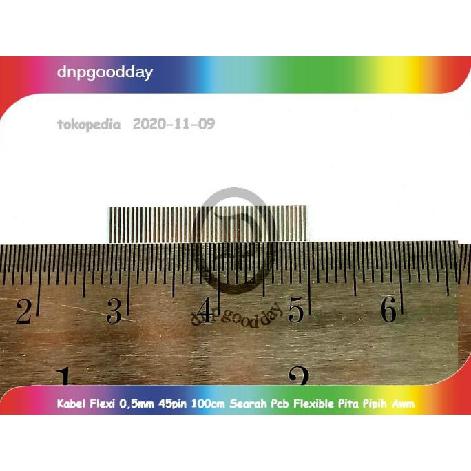 

Kabel Flexi 0,5Mm 45Pin 100Cm Searah Pcb Flexible Pita Pipih Awm Dnpgood11