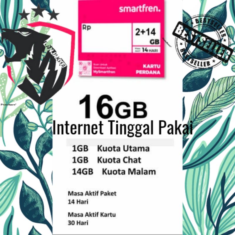 Smartfren Cocktail 16GB 14Hari