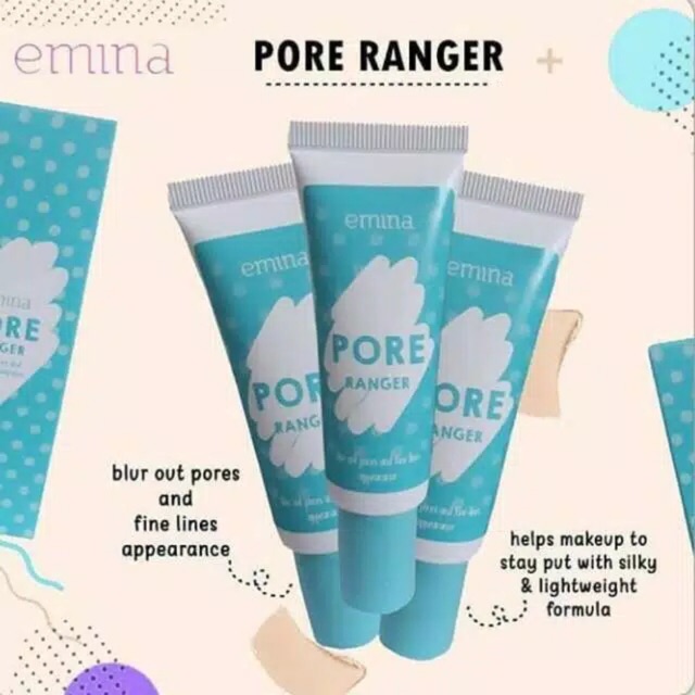 `ღ´ PHINKL `ღ´ ╰☆☆ 𝔢мιℕά ☆☆╮ Emina pore ranger pengecil pori  makeup base dasar makeup sebelum bedak