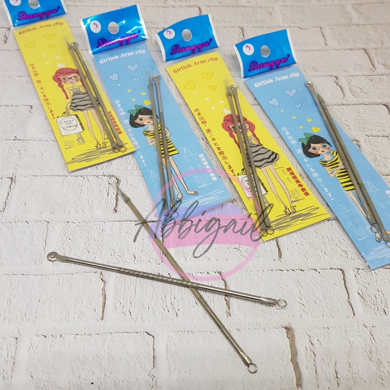 𝘈𝘉𝘎✰ Alat Pencetan Jerawat Komedo isi 2PCS / Pinset Jerawat Komedo / Alat Pencet Pinset Jepit Komedo / Pencetan Jerawat Facial Wajah / Facial Blackhead Removal / Alat Pencetan Penghilang Jerawat 1235