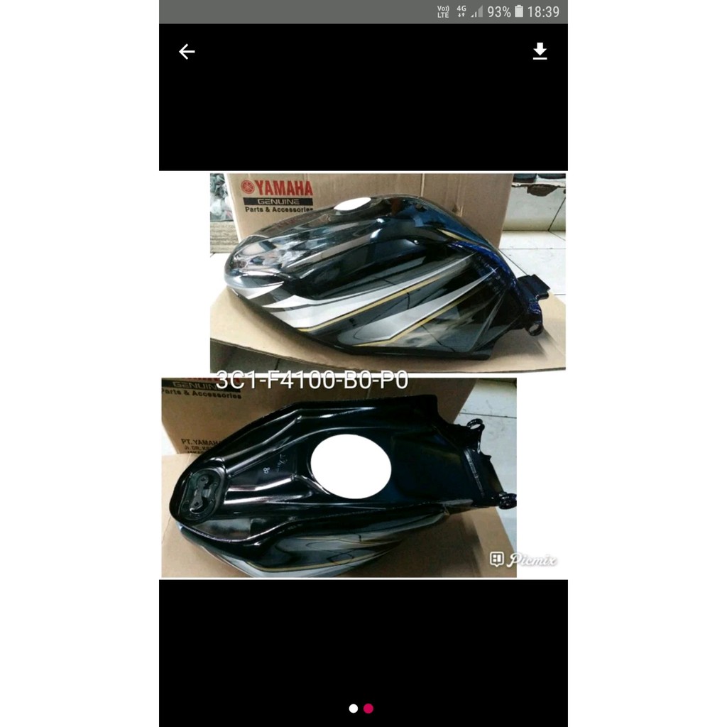 Tangki Yamaha Vixion Old Hitam Asli