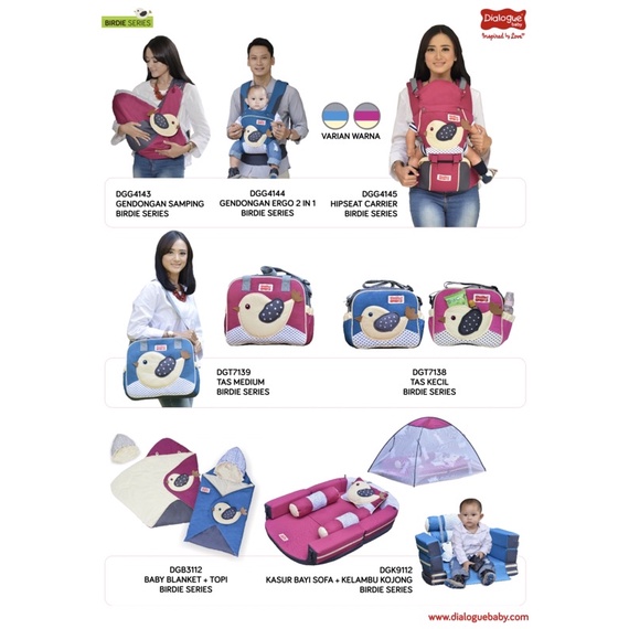 Dialogue Blanket Bayi Birdie Series DGB3112 - Selimut Topi Birdie Series