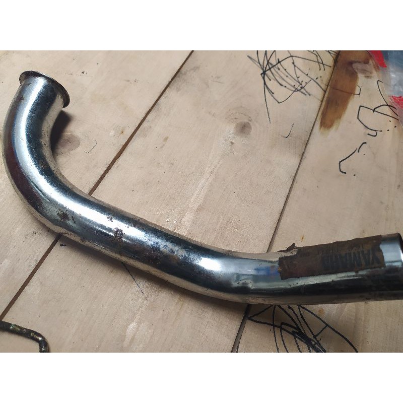 leher knalpot yamaha l2 l2g yl2 original nos baru
