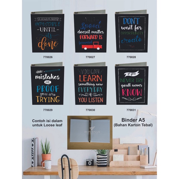 

Binder A5 / Binder Note A5 / Typography / Set 2850