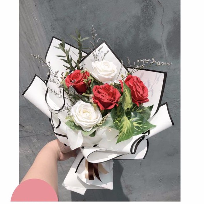 Bouquet Buket Bunga Artificial Palsu Mawar
