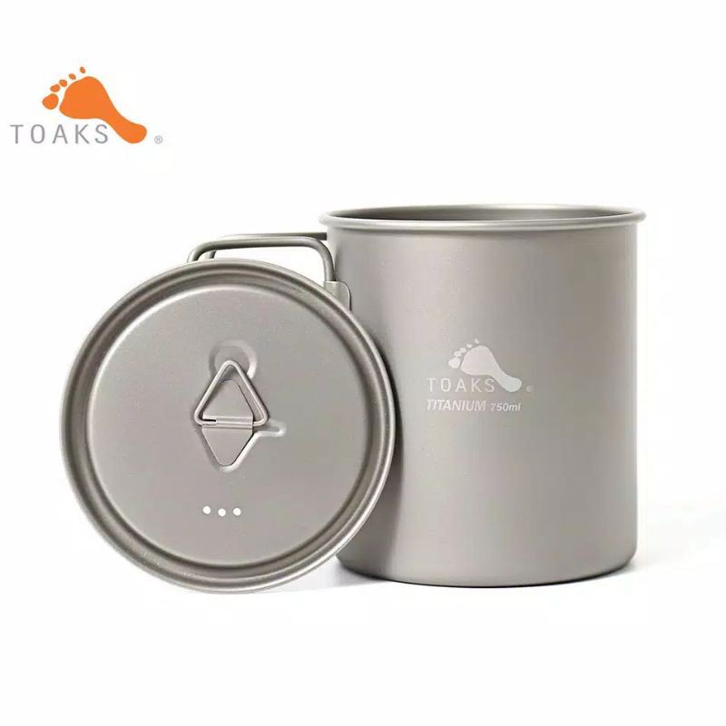 Toaks titanium 750ml pot Ultralight camping cookware