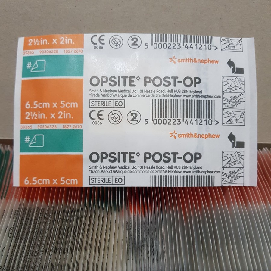 OPSITE POST OP 6,5 × 5 cm / Plester tahan air / Opsite Post-Op Perban Tahan AIr 6,5cm x 5cm