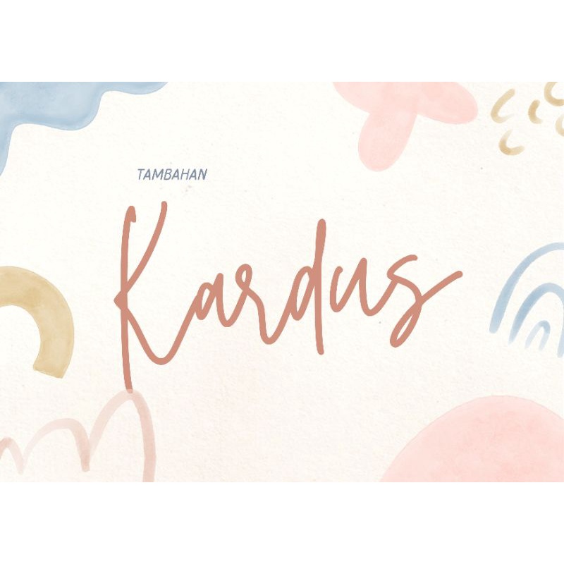 

Tambahan kardus, bubblewrape