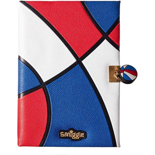 

Smiggle Locking Lockable Notebook A5 Bball Diary Journal for Boy