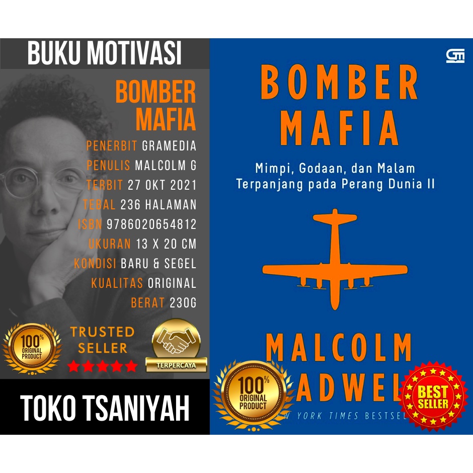 Buku Malcolm Gladwell Bomber Mafia Mimpi Godaan dan Malam Terpanjang pada Perang Dunia ke 2 Buku Sej