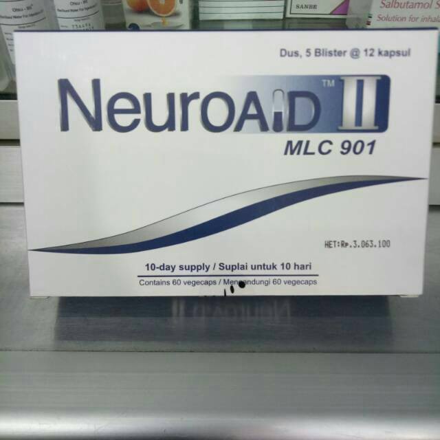 Original Neuroaid II MCL 901 Neuro Aid Obat Stroke Herbal Perbaikan Saraf dan Otak Pasca Stroke