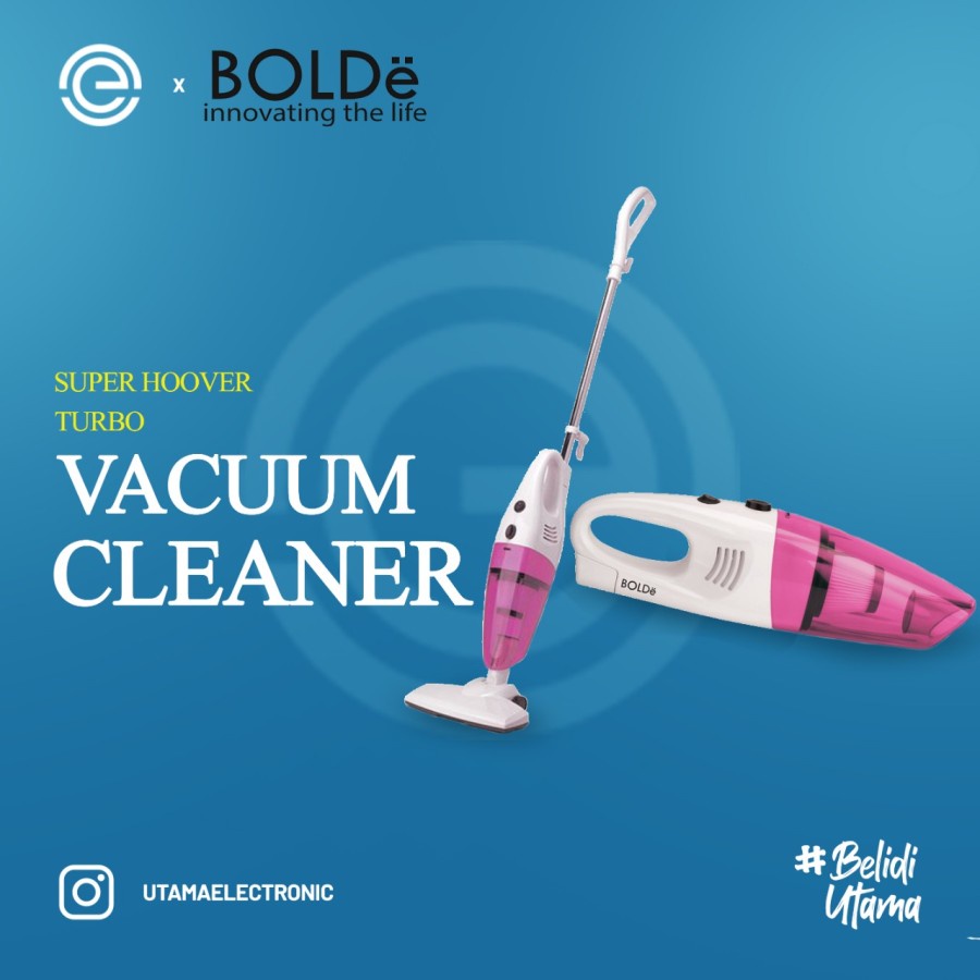 BOLDe Vacuum Cleaner Super Hoover - TURBO SERIES-Pink