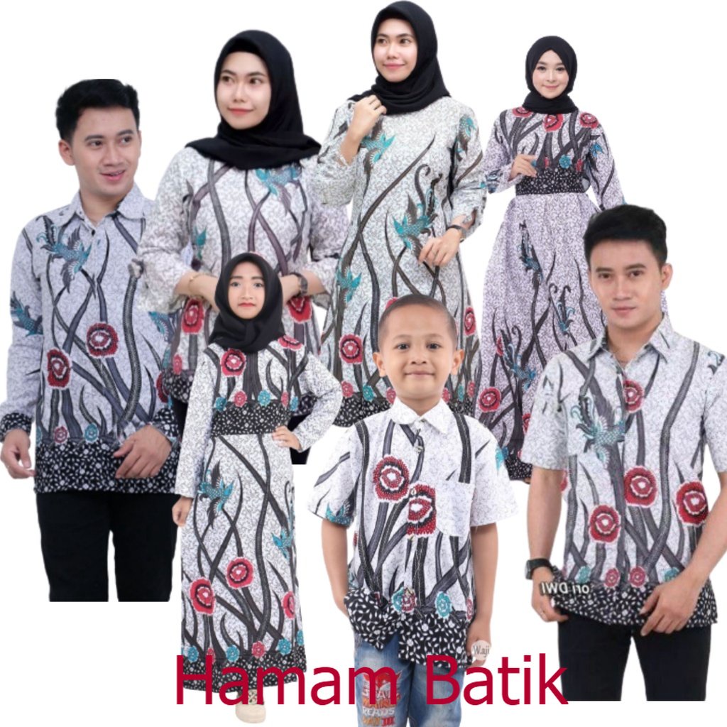 Jual Couple Keluarga Batik Pekalongan Motif Akar Rawa Size M L XL XXL