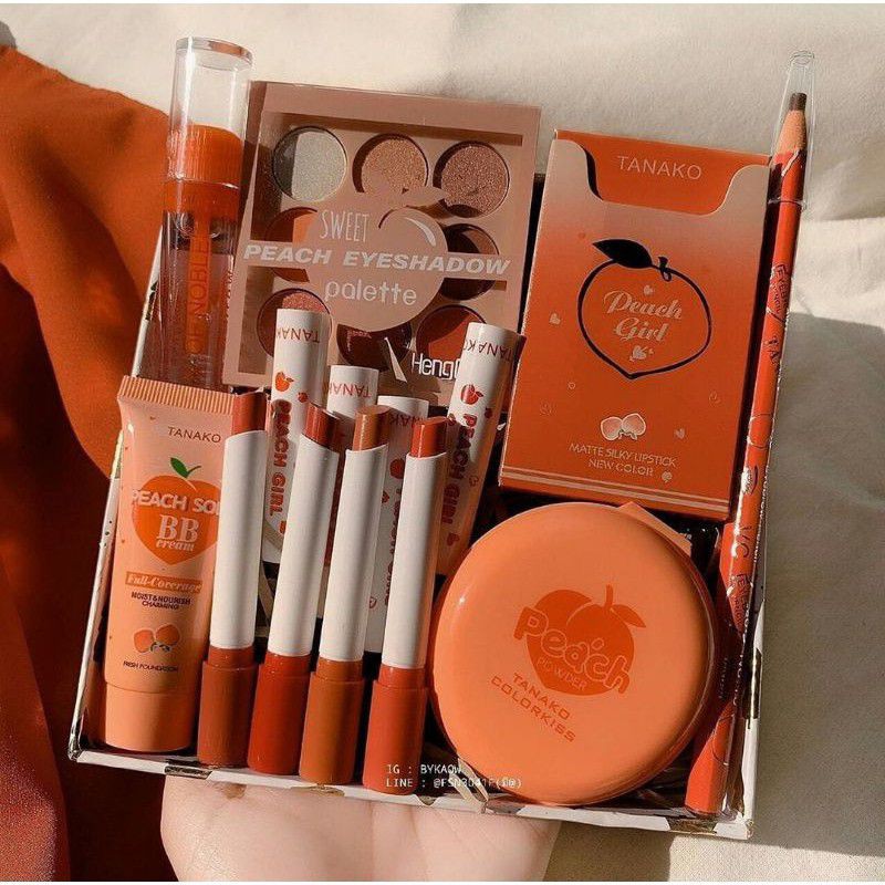 PAKET MAKE UP THAILAND PEACH 9in1