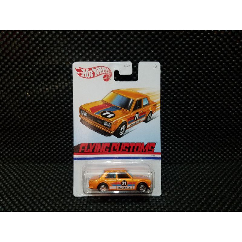 Hot wheels datsun 510 Bluebird flying customs orange