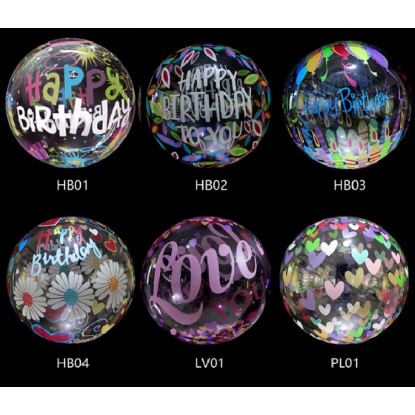 HAPPY TIME BOBO BALON MOTIF HAPPY BIRTHDAY 20 INCH MOTIF HBD BOBO BALON TEBAL PVC MOTIF GAMBAR