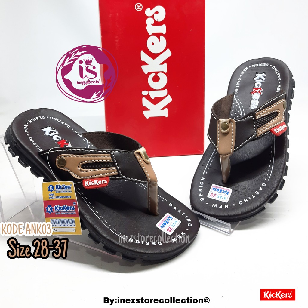 SANDAL ANAK LAKI - LAKI / COWOK KICKERS SIZE 28-37 KODE ANK03 MURAH