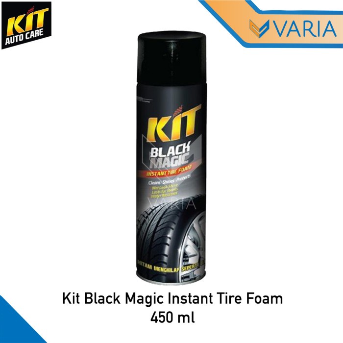 Kit Black Magic Tire Foam Semir Pengkilap Pembersih Ban Aerosol 450 ml