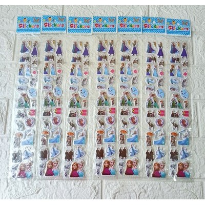 Stiker Sticker Anak Motif Karakter 3D timbul Panjang FZ A001 - Sticker Anak Perempuan
