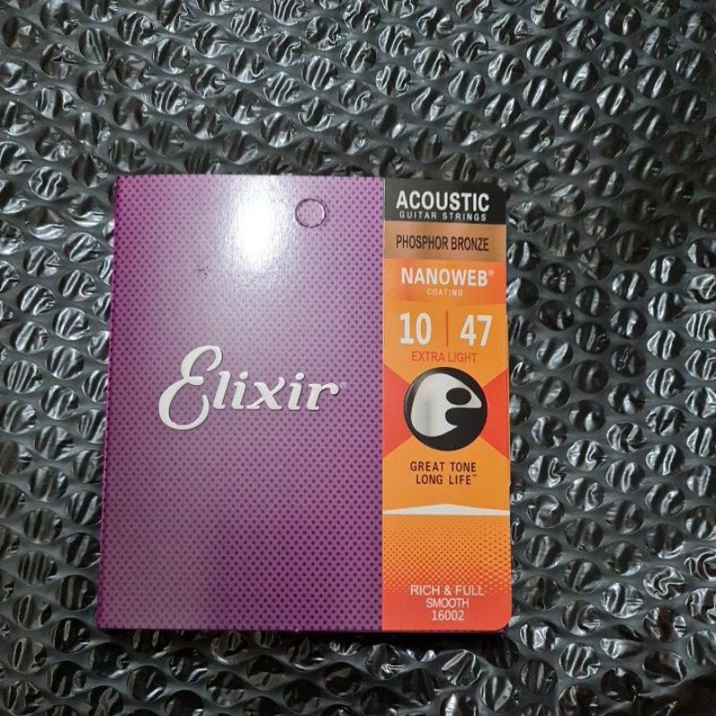 senar gitar elixir akustik acoustic 010 satu set