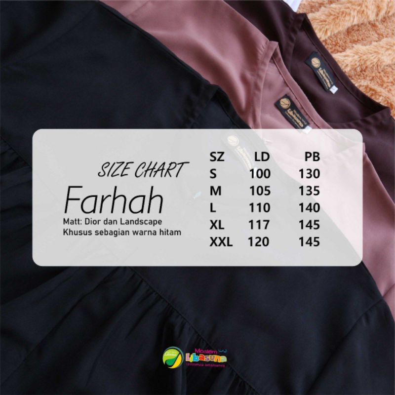 Gamis dewasa  Only Farhah by. Moslem Libasuna