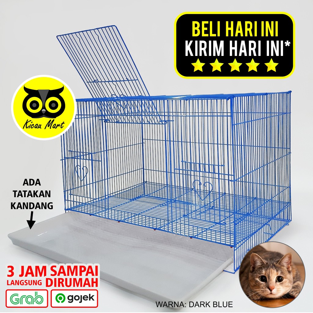 KANDANG KUCING SANGKAR KUCING BESI IMPORT SIZE JUMBO BESAR LARGE PET CARGO  UMBARAN