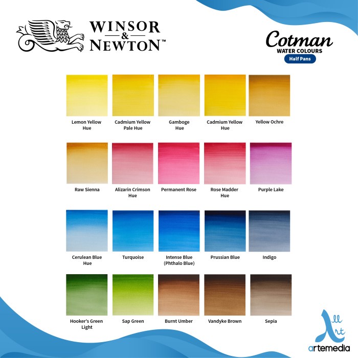 

air-cat- winsor newton cotman half pan watercolour cat air refill part 02 - emerald -cat-air.