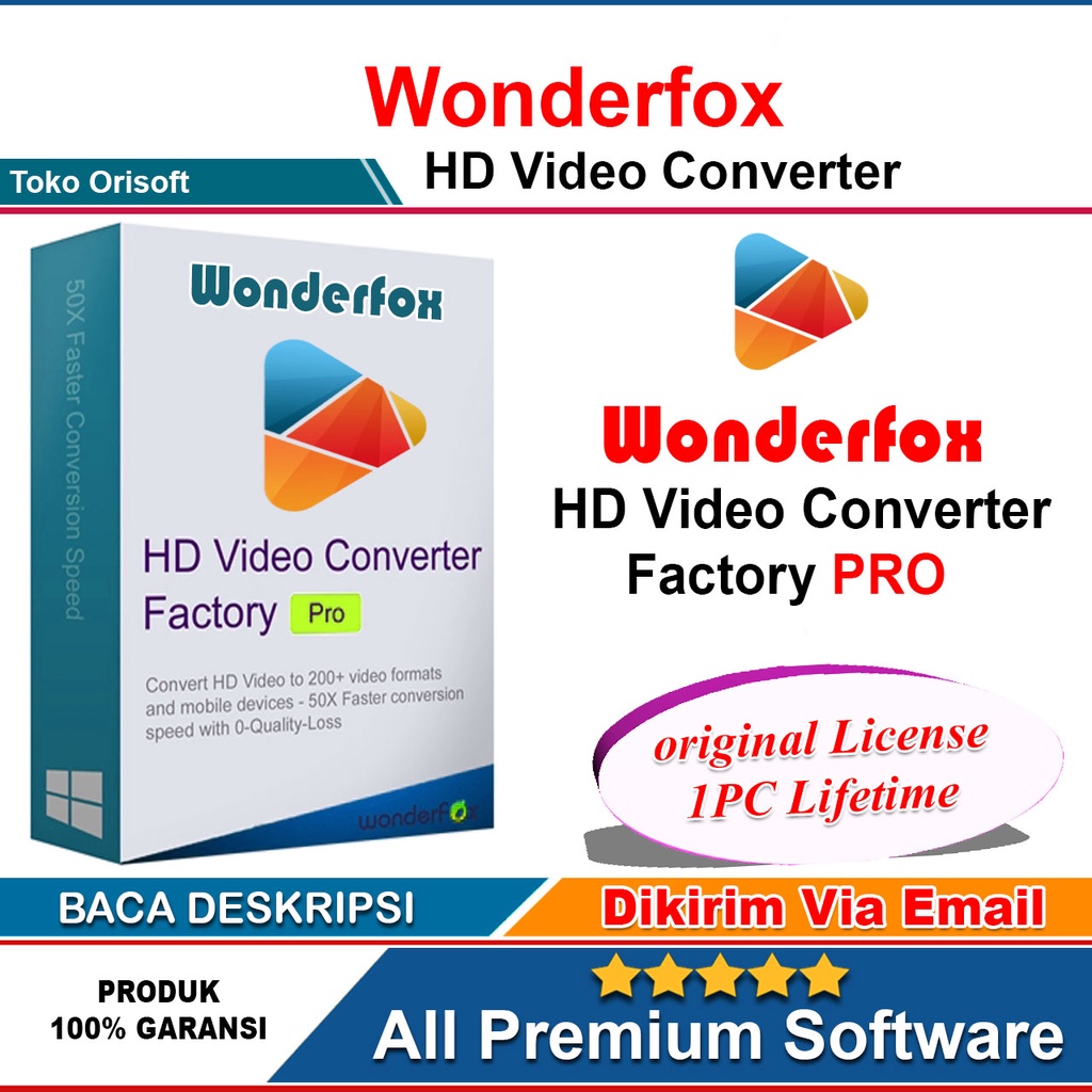 Lisensi WonderFox HD Video Converter Factory V.24.4 Original Lifetime Full Version