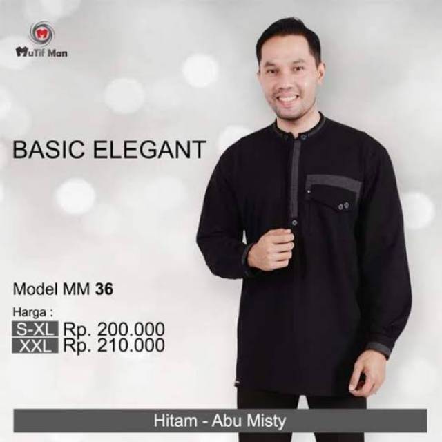 Koko Kaos MUTIF MAN 36 Hitam